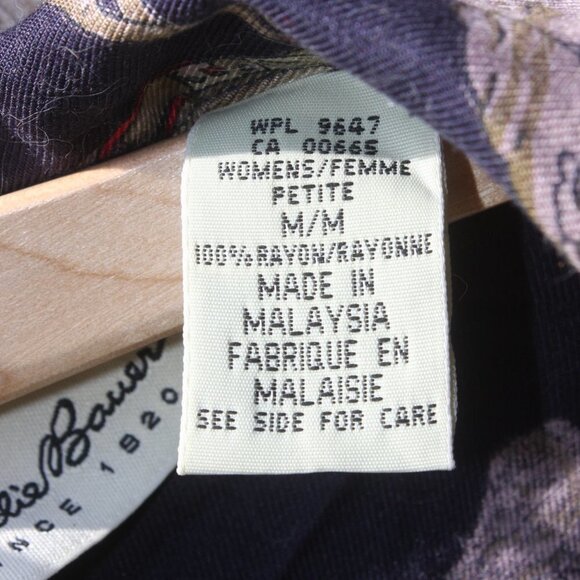 Eddie Bauer SKT Blouse BUTTON UP Women's Size M - Picture 4 of 4